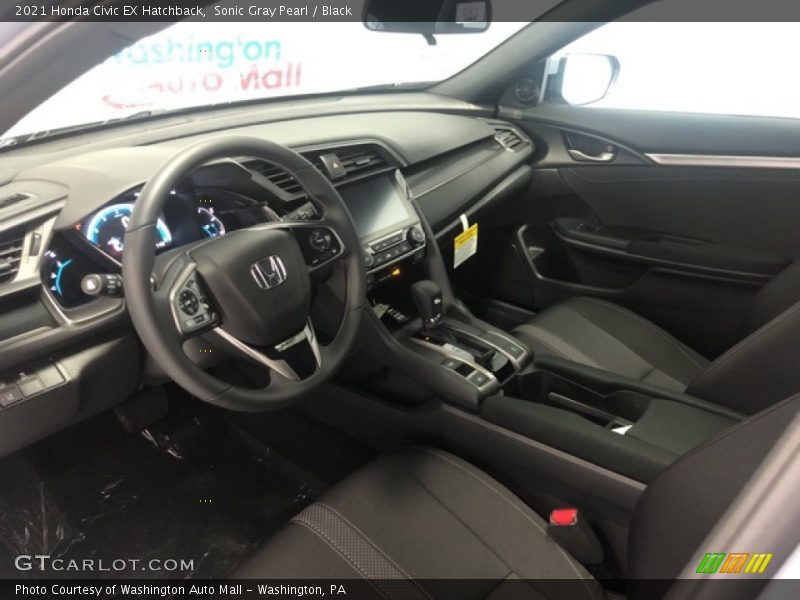  2021 Civic EX Hatchback Black Interior