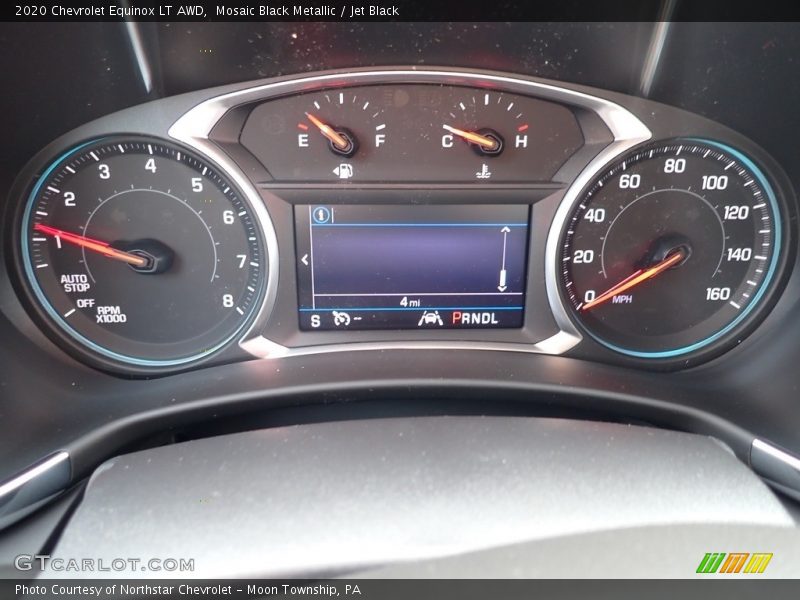 Mosaic Black Metallic / Jet Black 2020 Chevrolet Equinox LT AWD