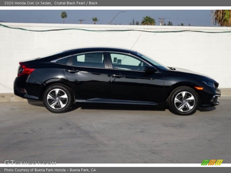 Crystal Black Pearl / Black 2020 Honda Civic LX Sedan