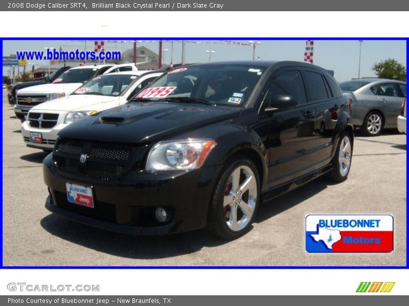 Brilliant Black Crystal Pearl / Dark Slate Gray 2008 Dodge Caliber SRT4