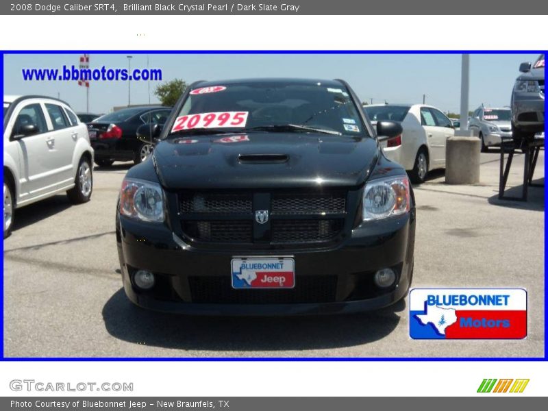 Brilliant Black Crystal Pearl / Dark Slate Gray 2008 Dodge Caliber SRT4
