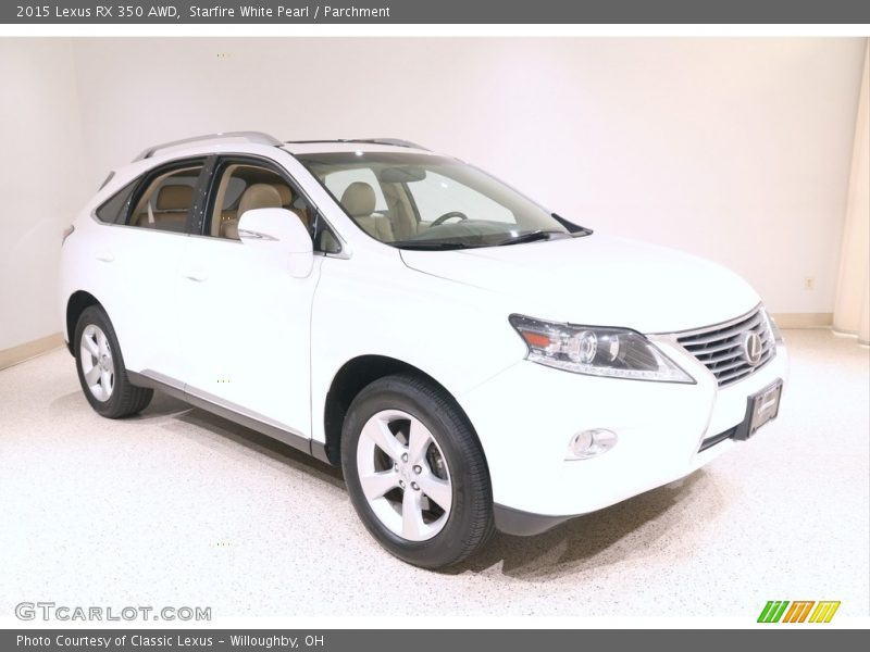 Starfire White Pearl / Parchment 2015 Lexus RX 350 AWD