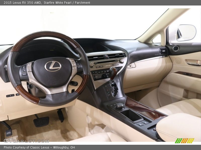 Starfire White Pearl / Parchment 2015 Lexus RX 350 AWD