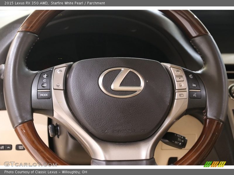 Starfire White Pearl / Parchment 2015 Lexus RX 350 AWD