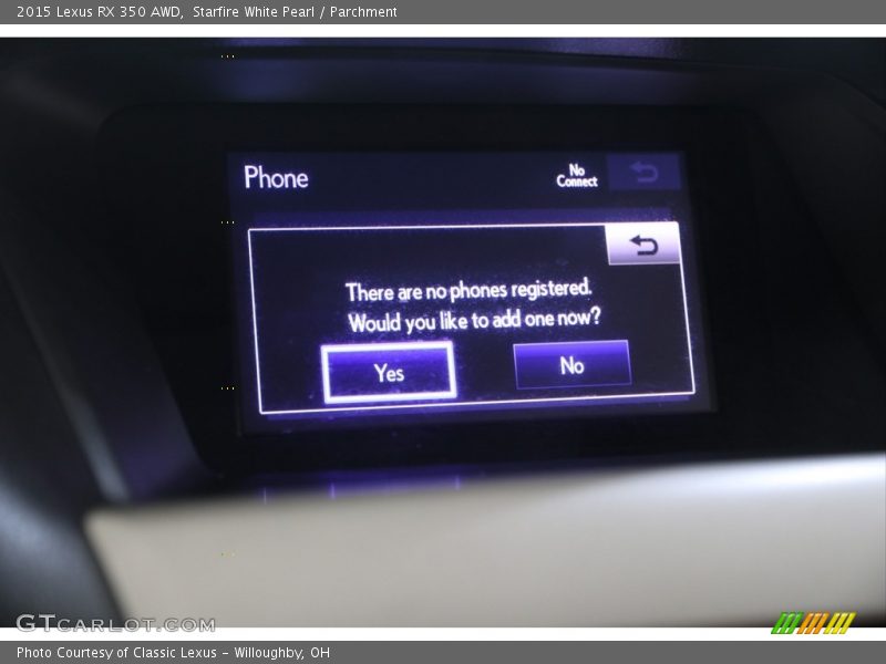 Starfire White Pearl / Parchment 2015 Lexus RX 350 AWD