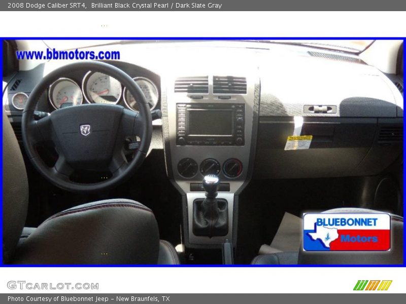 Brilliant Black Crystal Pearl / Dark Slate Gray 2008 Dodge Caliber SRT4