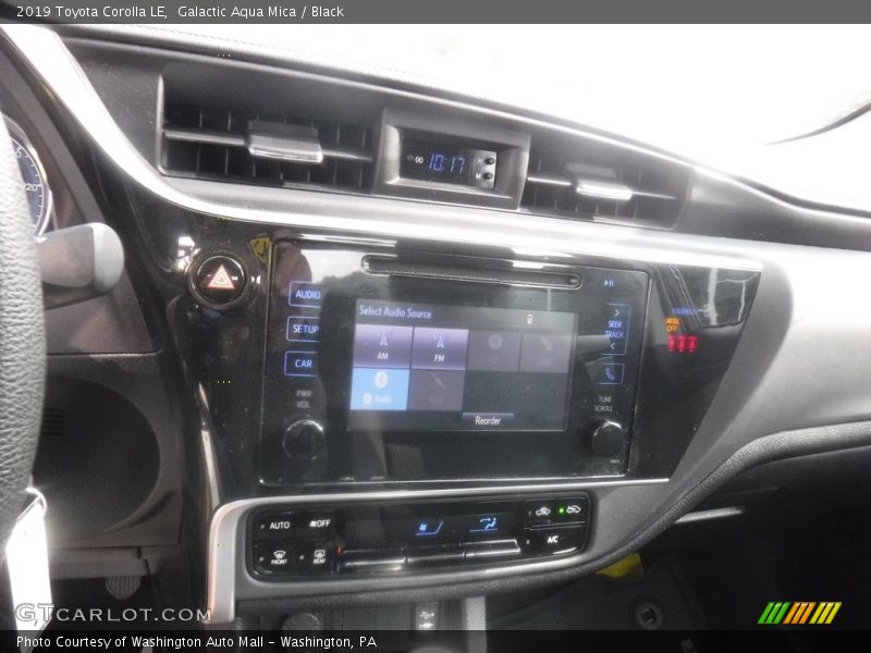 Galactic Aqua Mica / Black 2019 Toyota Corolla LE