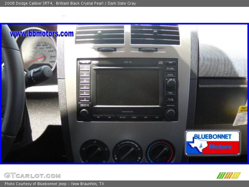 Brilliant Black Crystal Pearl / Dark Slate Gray 2008 Dodge Caliber SRT4