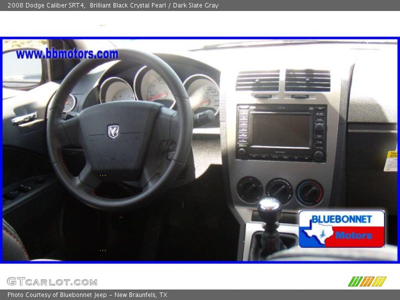 Brilliant Black Crystal Pearl / Dark Slate Gray 2008 Dodge Caliber SRT4