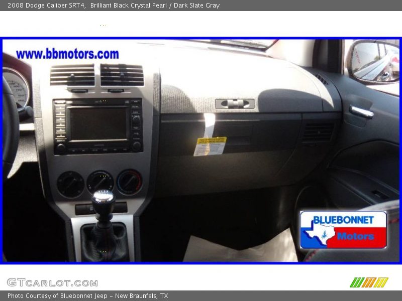 Brilliant Black Crystal Pearl / Dark Slate Gray 2008 Dodge Caliber SRT4