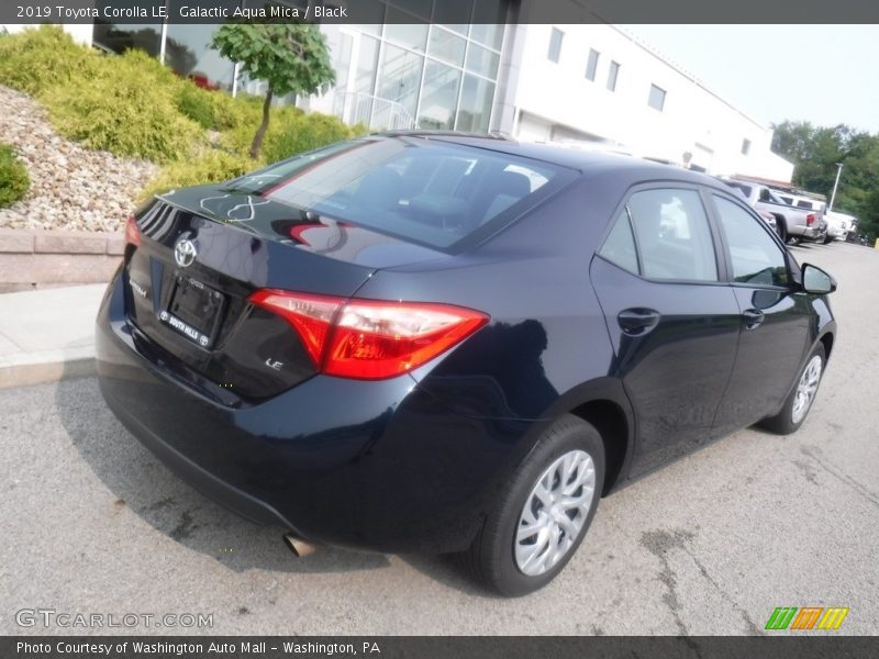 Galactic Aqua Mica / Black 2019 Toyota Corolla LE