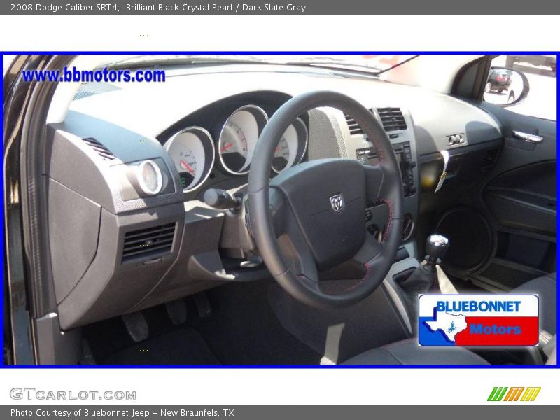 Brilliant Black Crystal Pearl / Dark Slate Gray 2008 Dodge Caliber SRT4