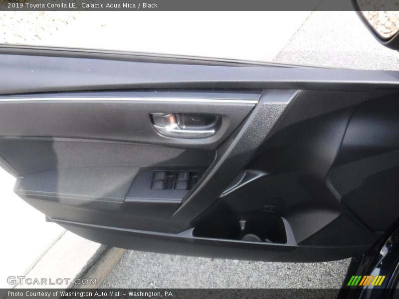 Galactic Aqua Mica / Black 2019 Toyota Corolla LE