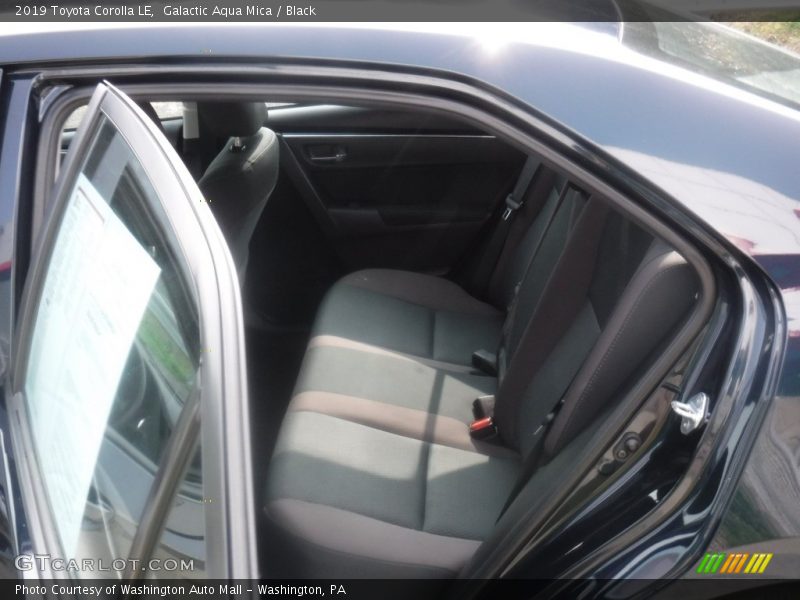 Galactic Aqua Mica / Black 2019 Toyota Corolla LE