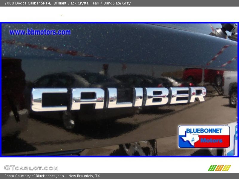 Brilliant Black Crystal Pearl / Dark Slate Gray 2008 Dodge Caliber SRT4