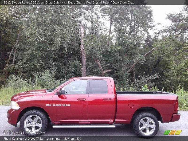 Deep Cherry Red Crystal Pearl / Dark Slate Gray 2012 Dodge Ram 1500 Sport Quad Cab 4x4