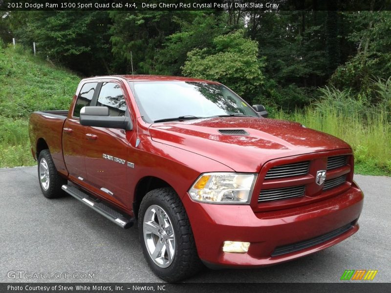 Deep Cherry Red Crystal Pearl / Dark Slate Gray 2012 Dodge Ram 1500 Sport Quad Cab 4x4