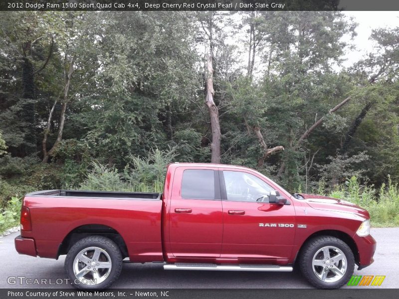 Deep Cherry Red Crystal Pearl / Dark Slate Gray 2012 Dodge Ram 1500 Sport Quad Cab 4x4
