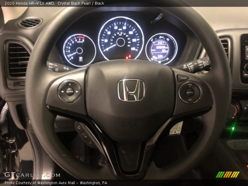 Crystal Black Pearl / Black 2020 Honda HR-V LX AWD
