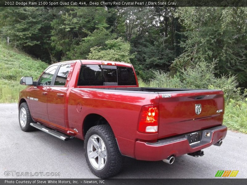 Deep Cherry Red Crystal Pearl / Dark Slate Gray 2012 Dodge Ram 1500 Sport Quad Cab 4x4