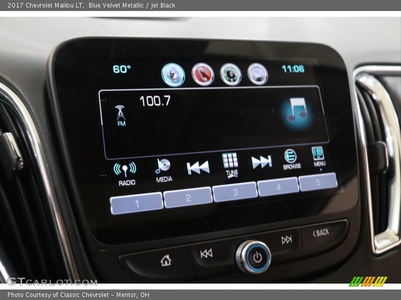 Blue Velvet Metallic / Jet Black 2017 Chevrolet Malibu LT