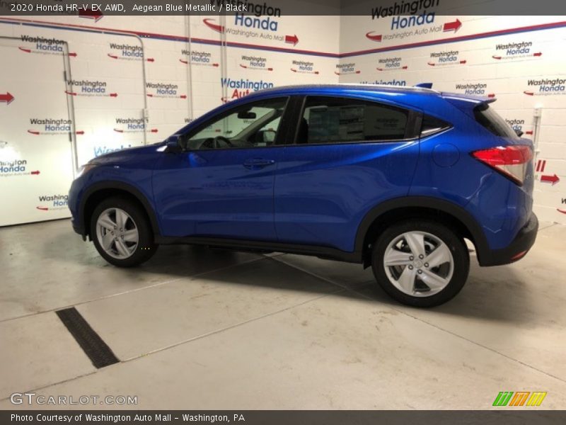 Aegean Blue Metallic / Black 2020 Honda HR-V EX AWD