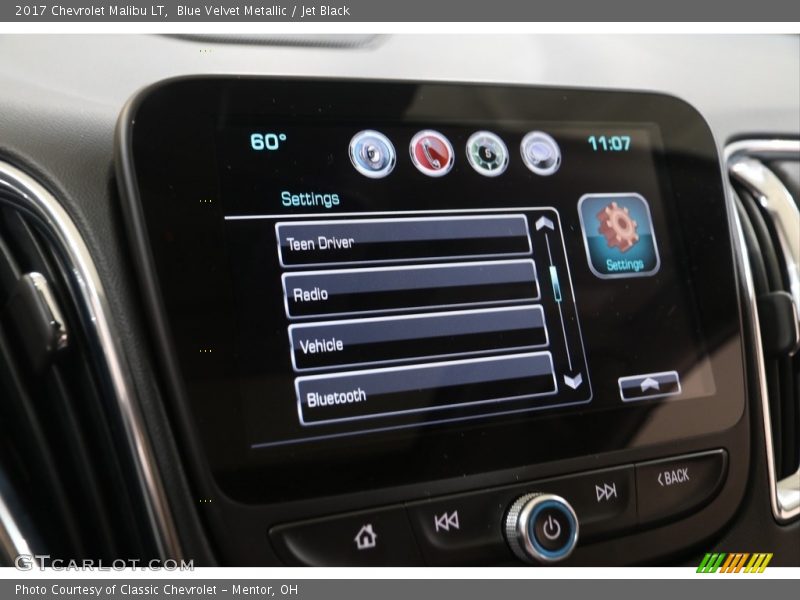 Blue Velvet Metallic / Jet Black 2017 Chevrolet Malibu LT
