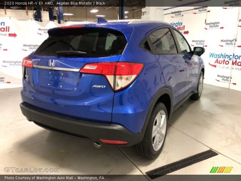 Aegean Blue Metallic / Black 2020 Honda HR-V EX AWD