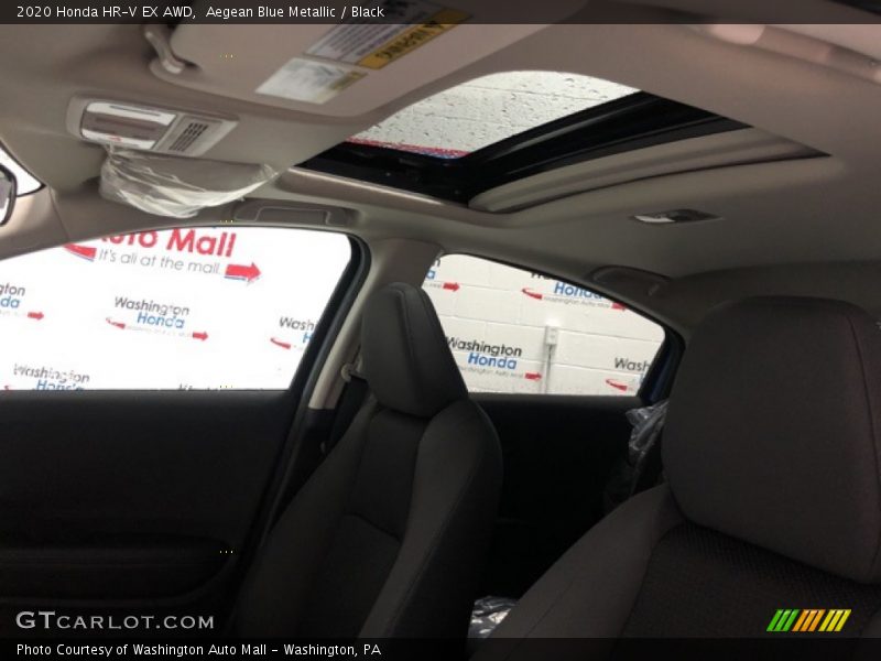Aegean Blue Metallic / Black 2020 Honda HR-V EX AWD