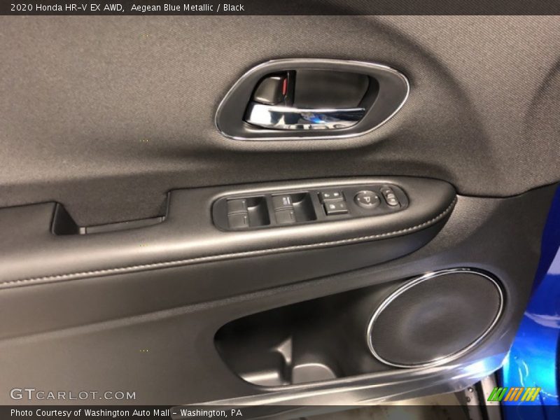 Aegean Blue Metallic / Black 2020 Honda HR-V EX AWD