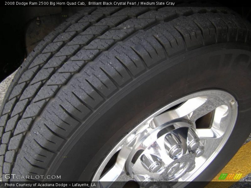 Brilliant Black Crystal Pearl / Medium Slate Gray 2008 Dodge Ram 2500 Big Horn Quad Cab