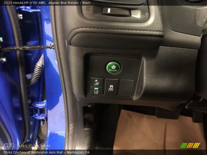 Aegean Blue Metallic / Black 2020 Honda HR-V EX AWD