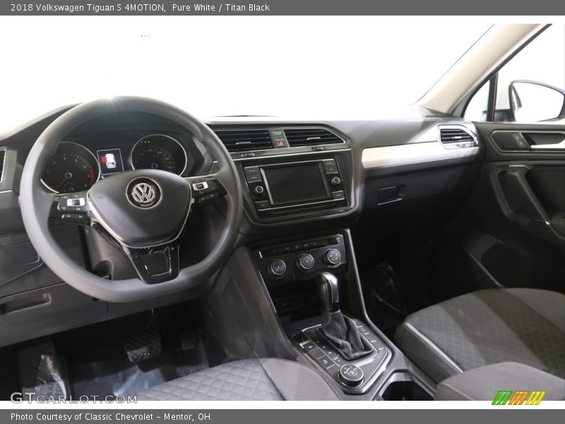 Pure White / Titan Black 2018 Volkswagen Tiguan S 4MOTION