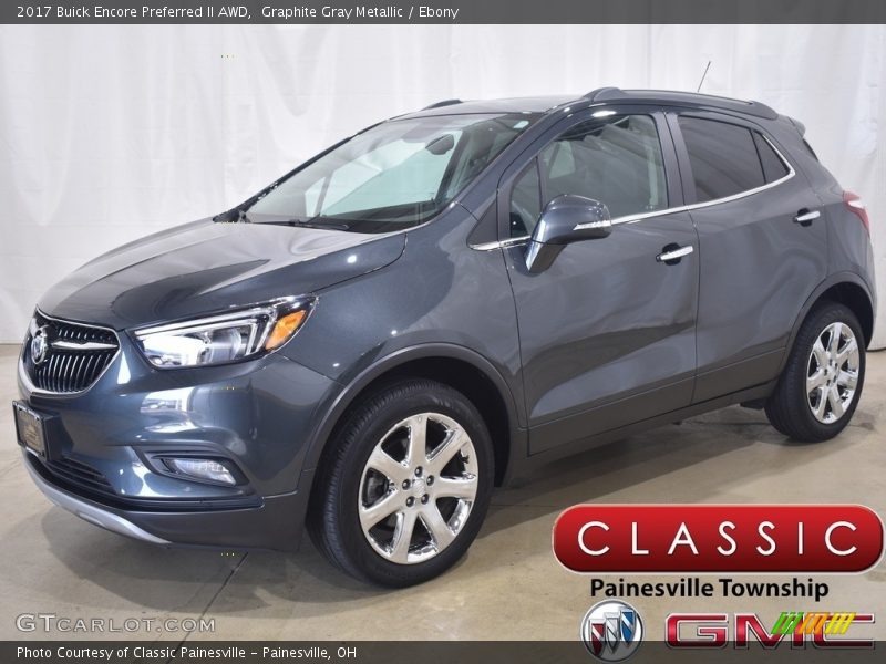 Graphite Gray Metallic / Ebony 2017 Buick Encore Preferred II AWD