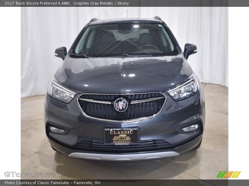 Graphite Gray Metallic / Ebony 2017 Buick Encore Preferred II AWD