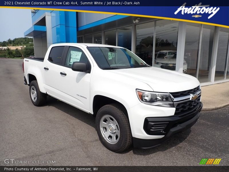 Summit White / Jet Black/­Dark Ash 2021 Chevrolet Colorado WT Crew Cab 4x4