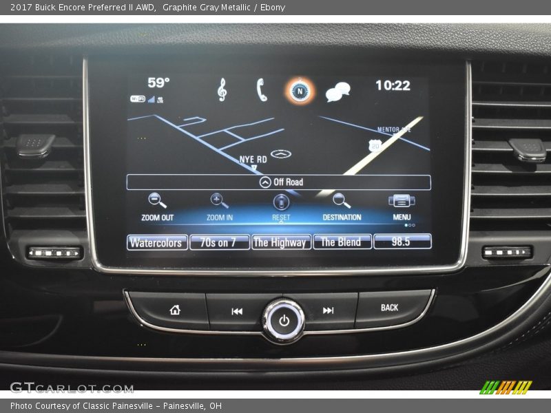 Graphite Gray Metallic / Ebony 2017 Buick Encore Preferred II AWD