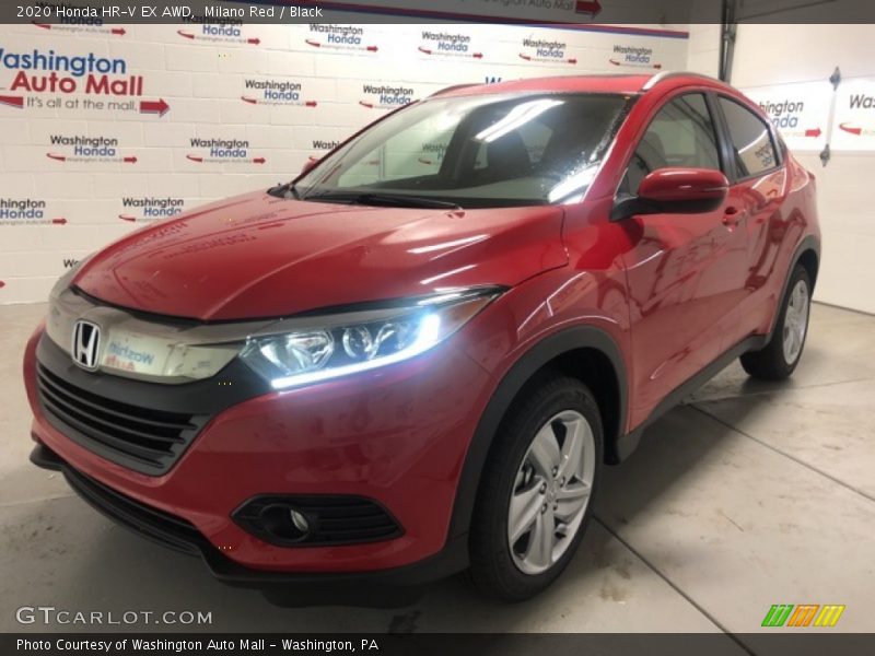 Milano Red / Black 2020 Honda HR-V EX AWD