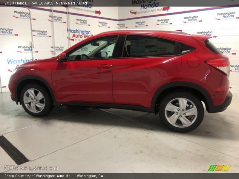 Milano Red / Black 2020 Honda HR-V EX AWD