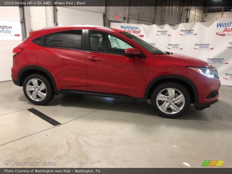 Milano Red / Black 2020 Honda HR-V EX AWD