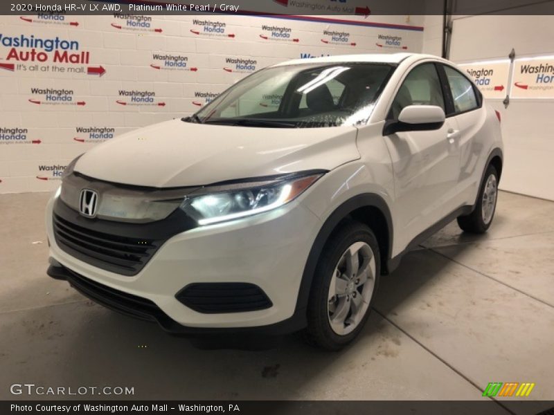 Platinum White Pearl / Gray 2020 Honda HR-V LX AWD