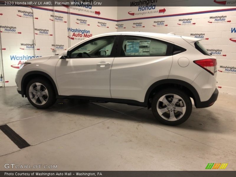 Platinum White Pearl / Gray 2020 Honda HR-V LX AWD