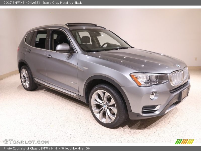 Space Gray Metallic / Black 2017 BMW X3 xDrive35i