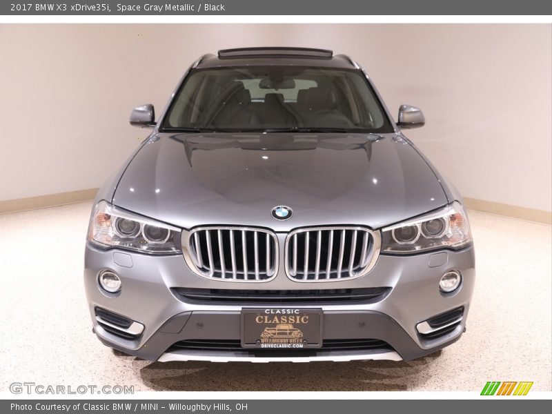 Space Gray Metallic / Black 2017 BMW X3 xDrive35i