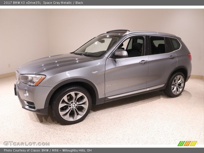 Space Gray Metallic / Black 2017 BMW X3 xDrive35i