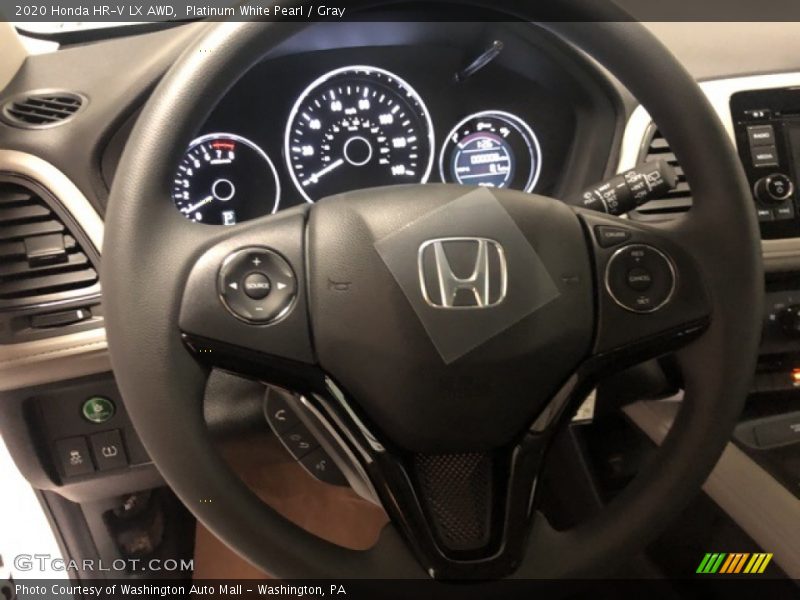 Platinum White Pearl / Gray 2020 Honda HR-V LX AWD