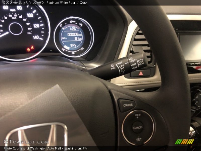Platinum White Pearl / Gray 2020 Honda HR-V LX AWD