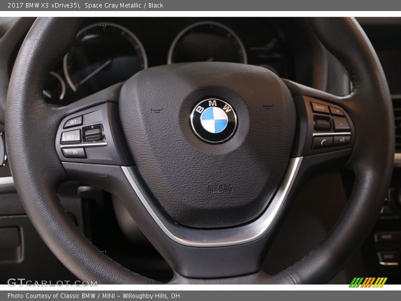 Space Gray Metallic / Black 2017 BMW X3 xDrive35i