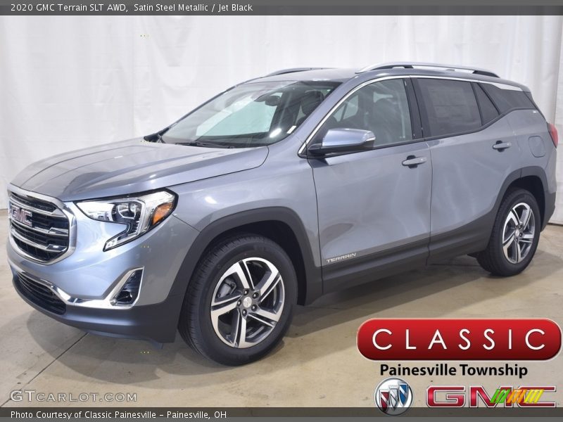 Satin Steel Metallic / Jet Black 2020 GMC Terrain SLT AWD