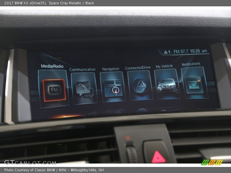 Space Gray Metallic / Black 2017 BMW X3 xDrive35i